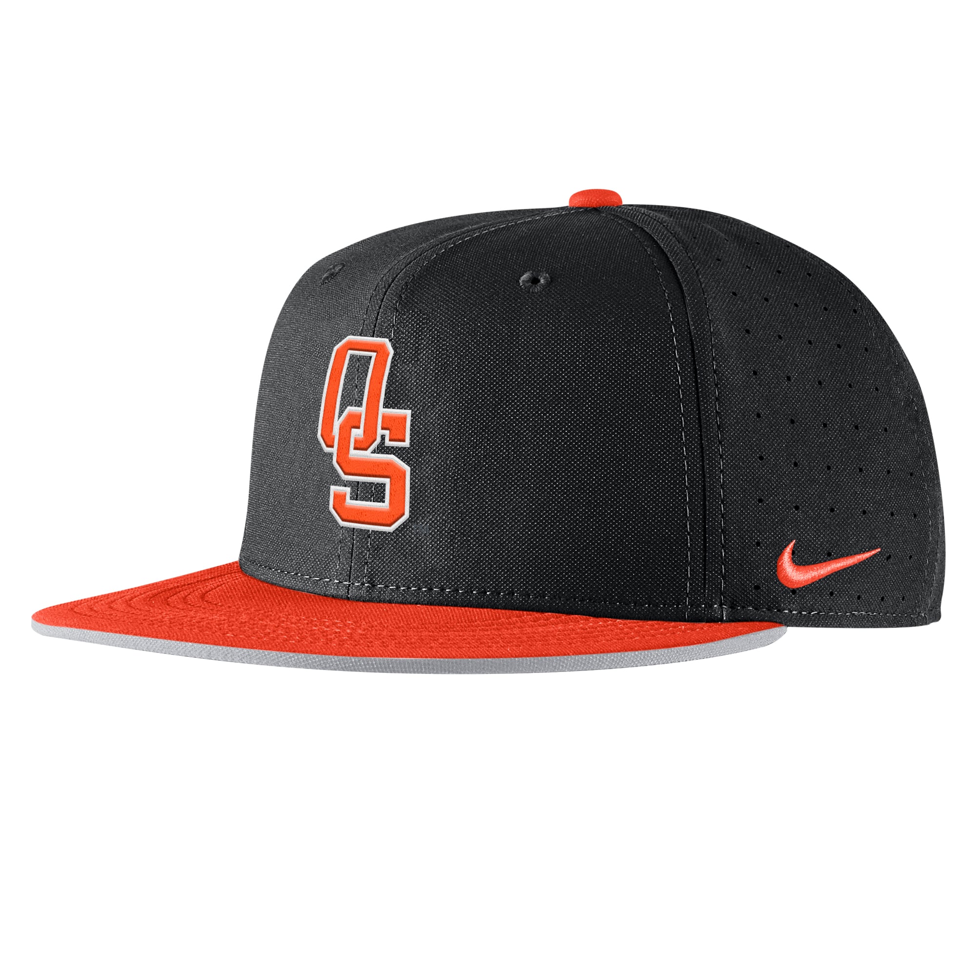 Casquette ajustée Nike True Dri-FIT noire pour homme, Oklahoma State Cowboys, collection 2025.